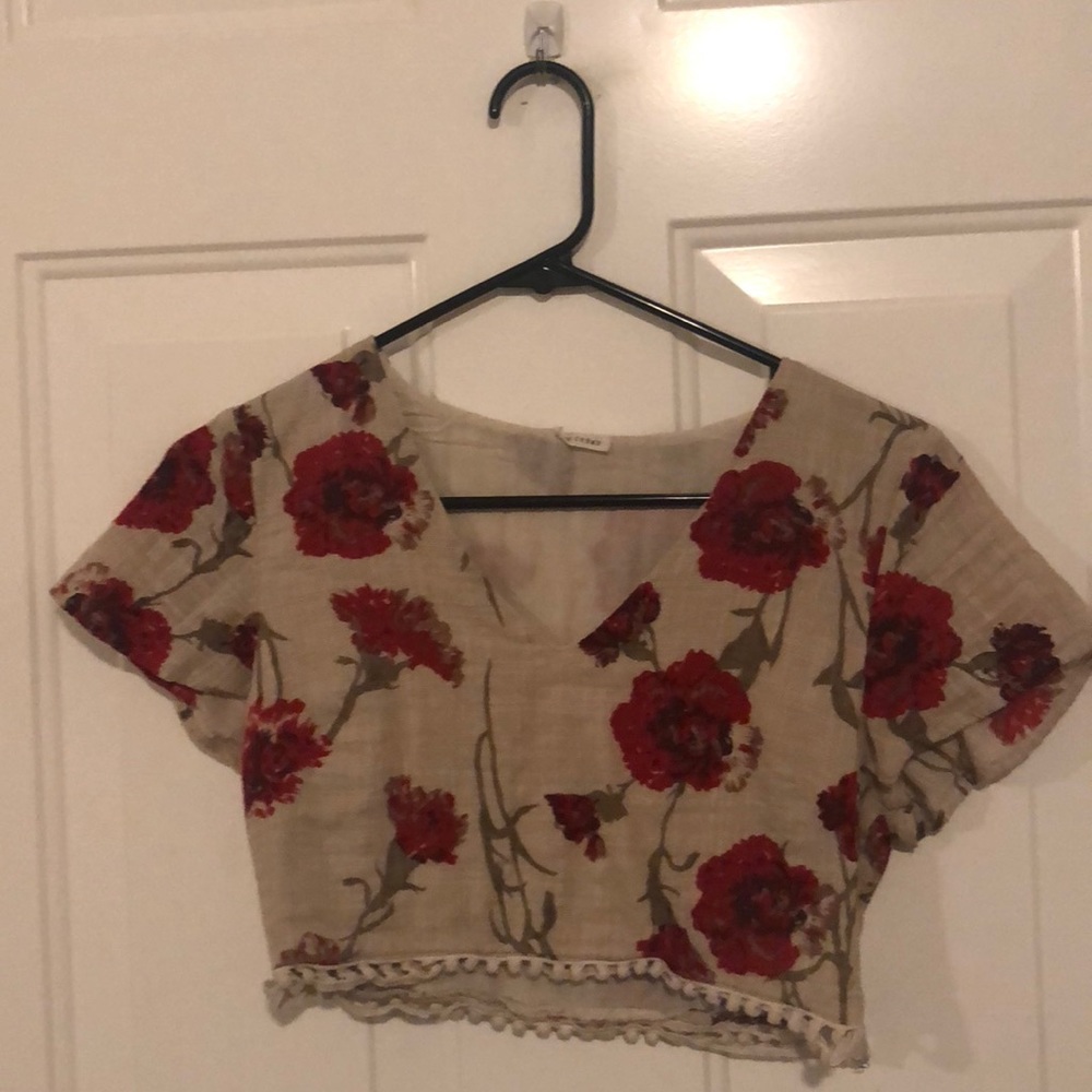 Floral crop top
